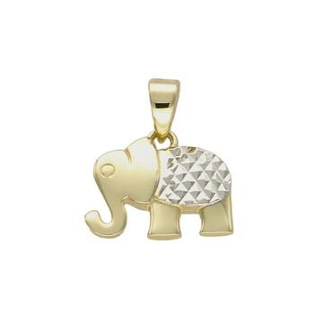 Złota zawieszka 333 słoń z białym złotem ZA 6873 333. Piękno zawarte w subtelnym detalu, w postaci zawieszki o kształcie słonia. Utrzymana w najnowszych trendach złota biżuteria inspirowana motywem amuletów, to oryginalny do.jpg